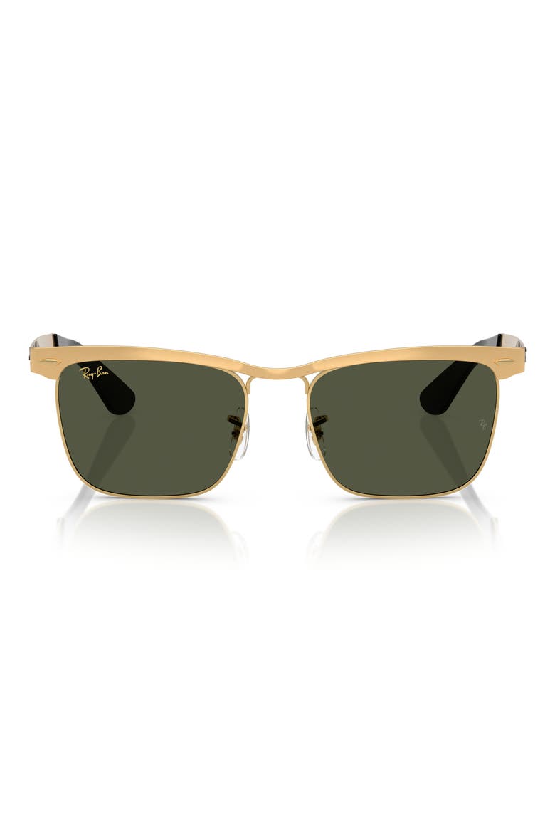 Wayfarer Deluxe 56mm Sunglasses, Main, color, GREEN