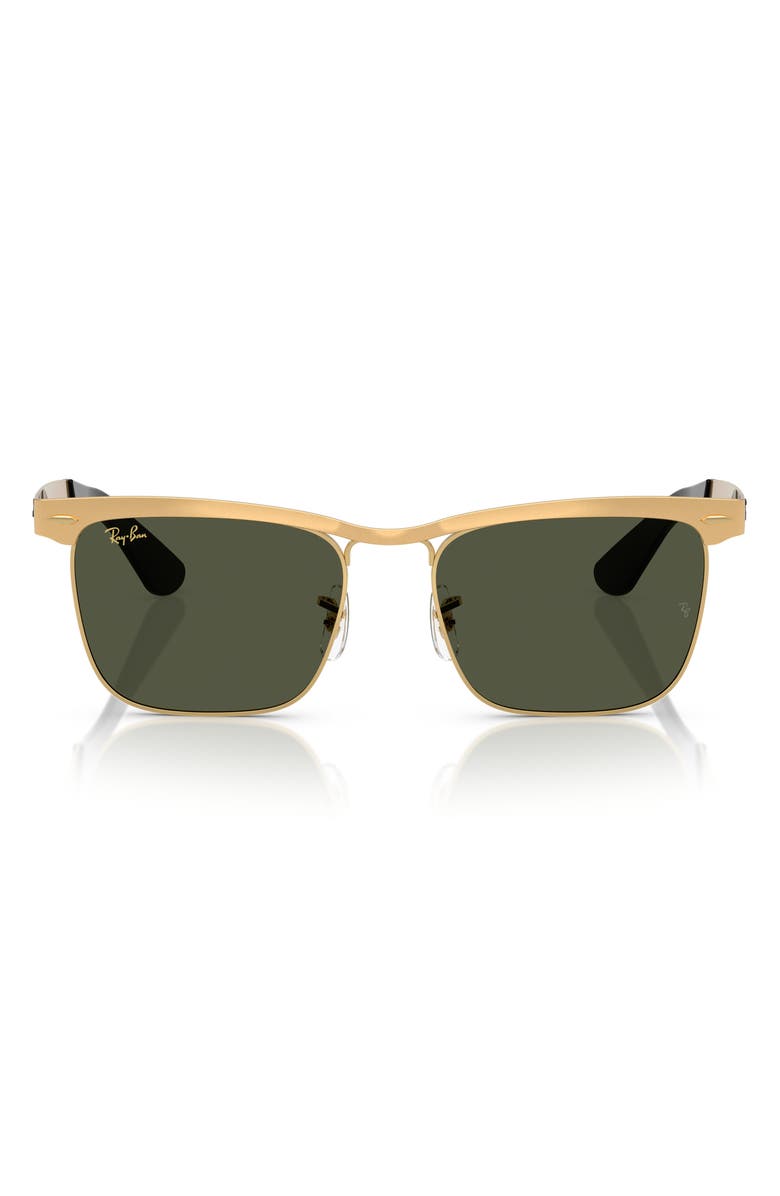 Ray-Ban Wayfarer Deluxe 56mm Sunglasses, Main, color, Green