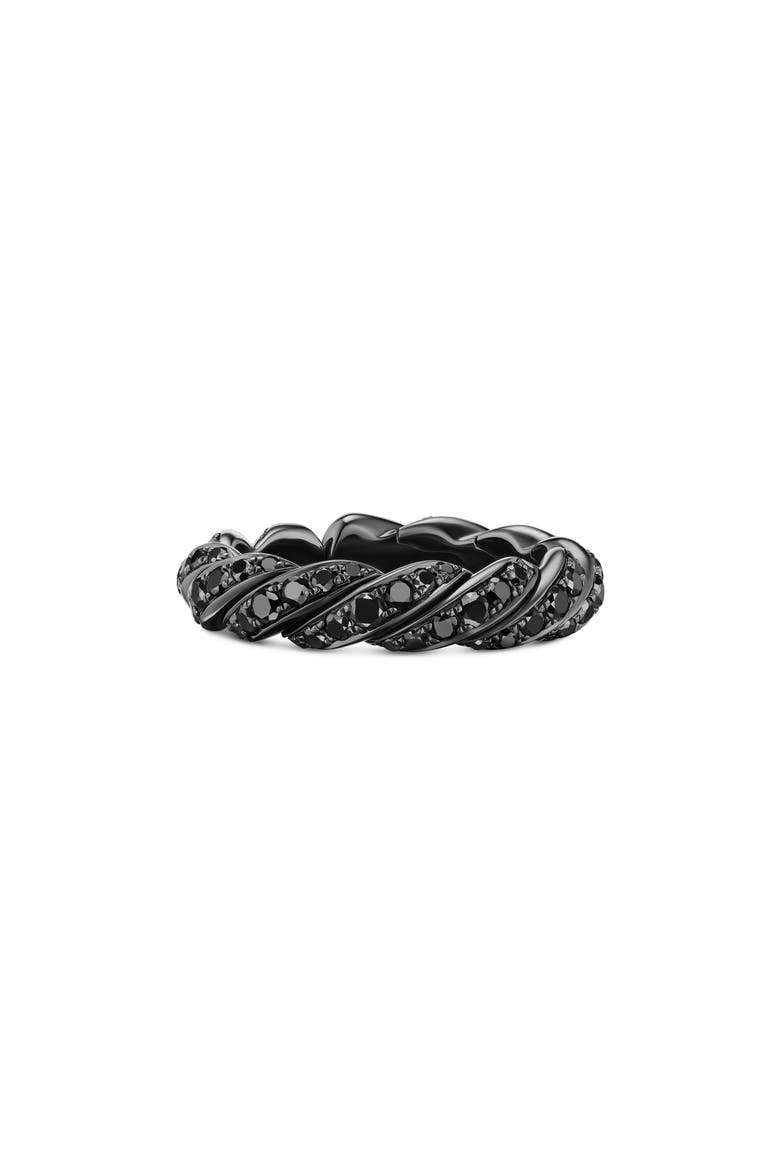 Sculpted Cable Flex Band Ring, Alternate, color, 18K WG BLACK RHODIUM