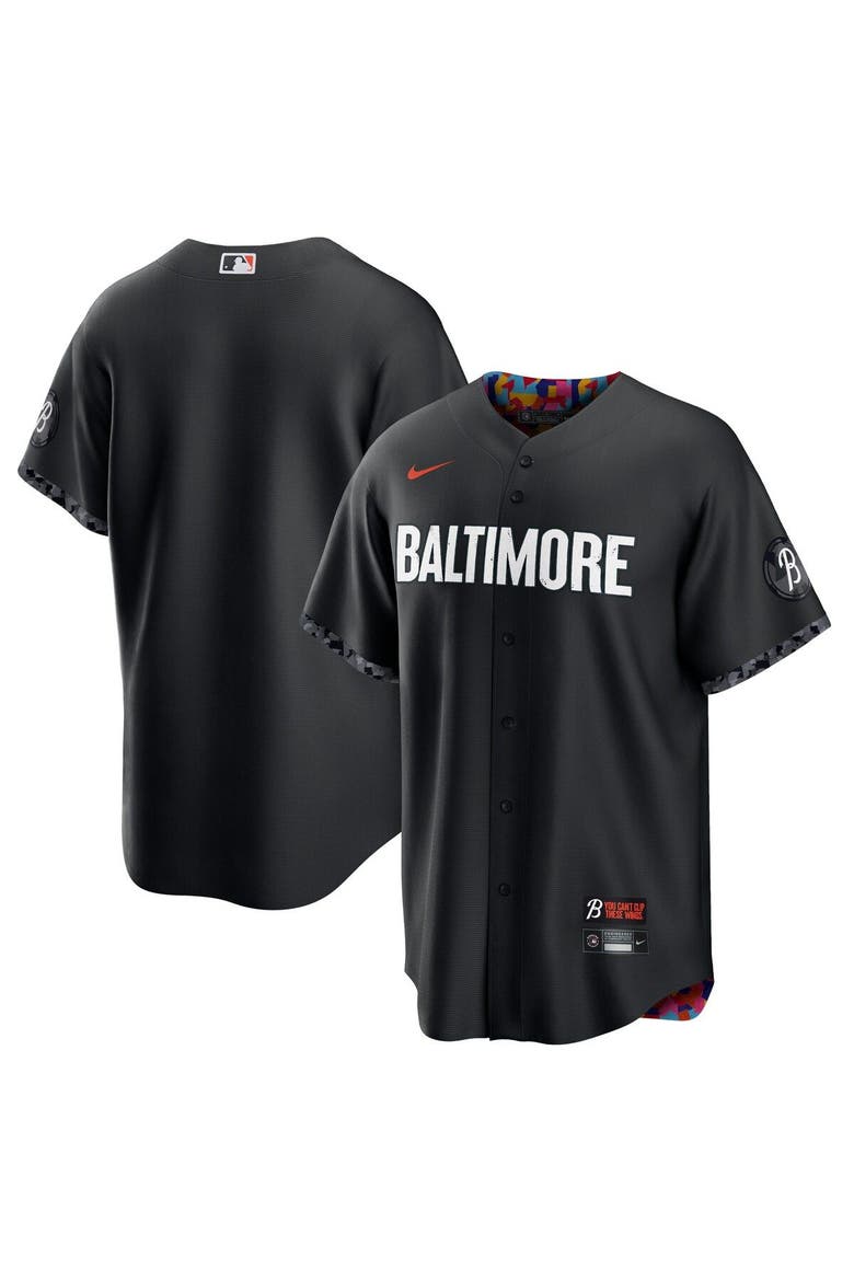 Men's Nike  Black Baltimore Orioles City Connect Replica Jersey, Main, color, Black