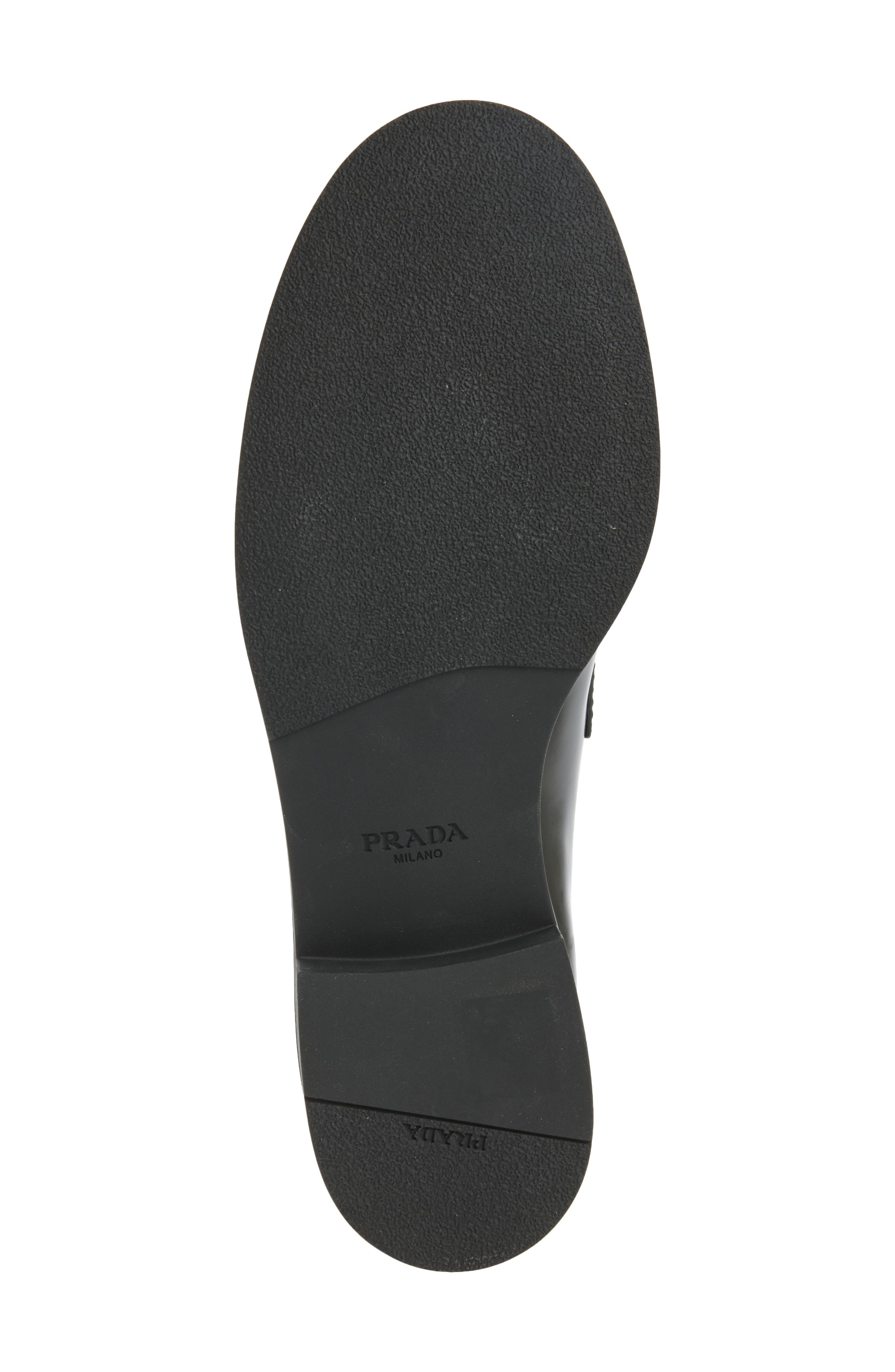 Brushed Leather Loafer, Alternate, color, NERO