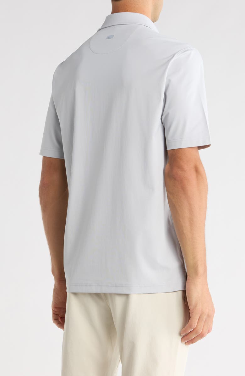 Greg Norman Tournament Textured Solid Knit Polo, Alternate, color, Shark Grey