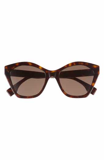 Lettering 52mm Square Sunglasses