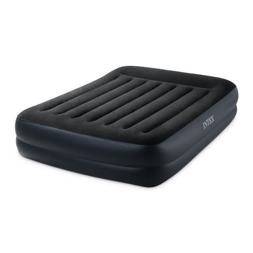 Intex Plus Pillow Rest Classic 16.5" High Queen Air Mattress With Built
