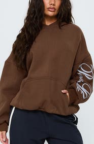 Princess Polly Script Logo Graphic Hoodie