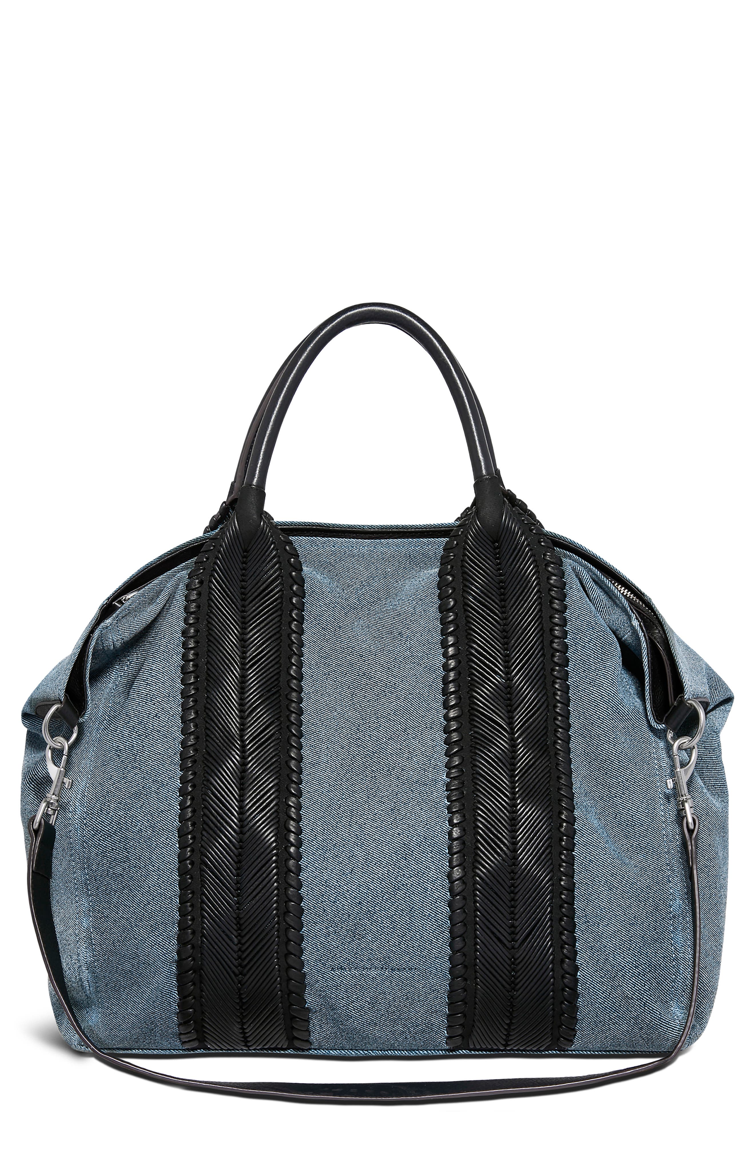 AIMEE All for Love Convertible Tote in Denim Leather 