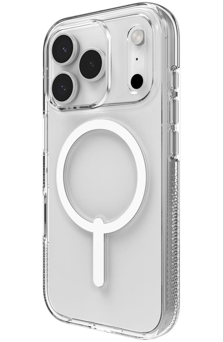 ZAGG Crystal Palace Snap MagSafe Case with Kickstand for Apple iPhone 17 Pro, Alternate, color, Clear