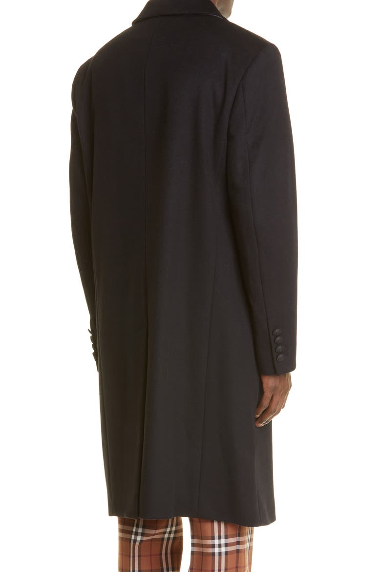 Hawkhurst TB Button Virgin Wool & Cashmere Coat, Alternate, color, BLACK