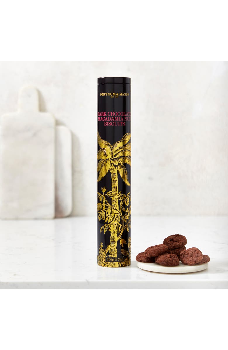 Fortnum & Mason Chocolate Macadamia Nut Biscuits, Alternate, color, Chocolate