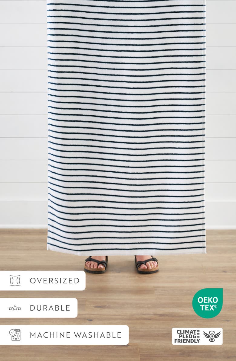 HOMESPUN 2-Pack Cabana Beach Towels, Alternate, color, Stripes Navy