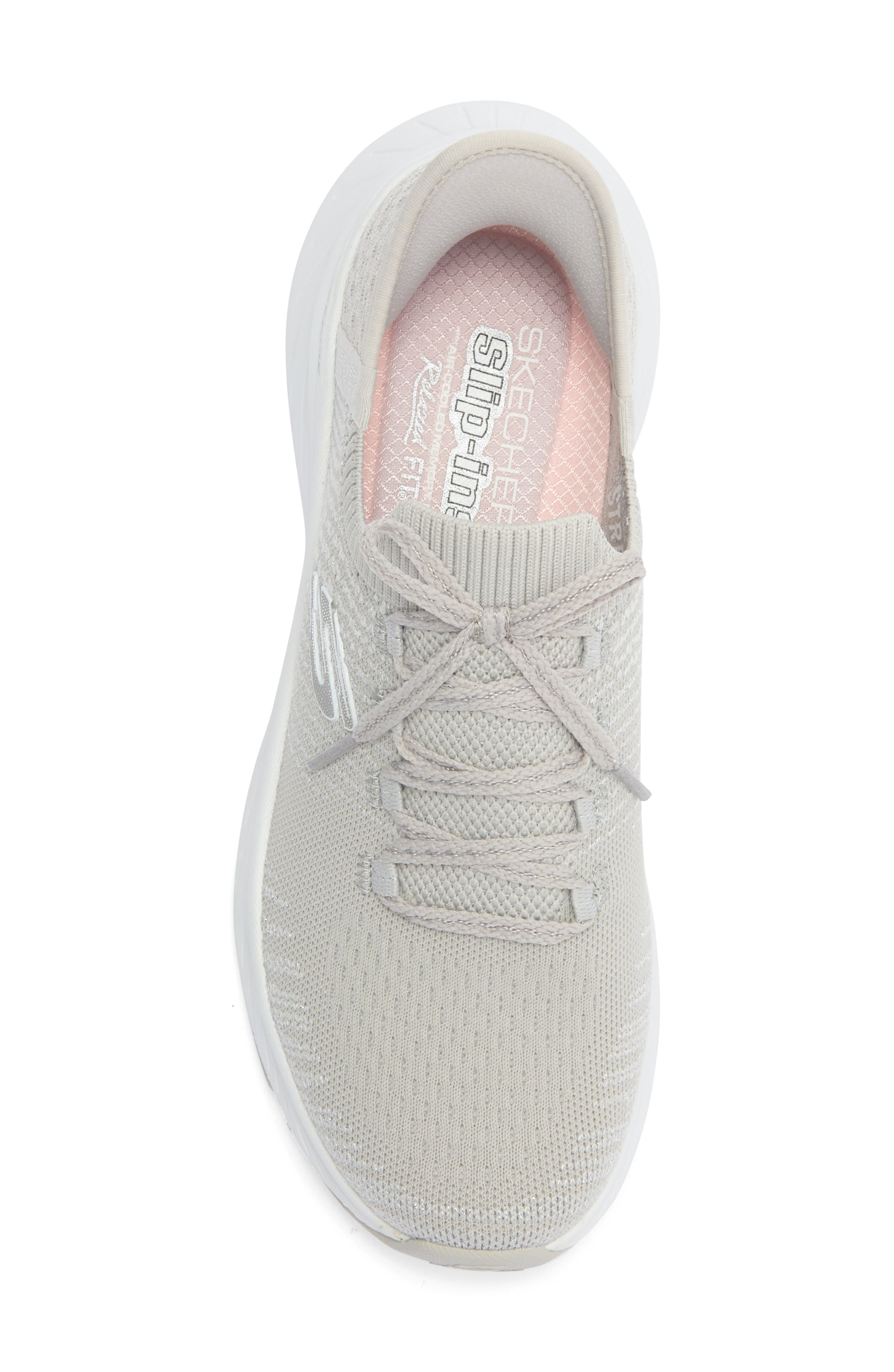 SKECHERS Slip-Ins Relaxed Fit Sneaker, Alternate, color, Gray/ Silver