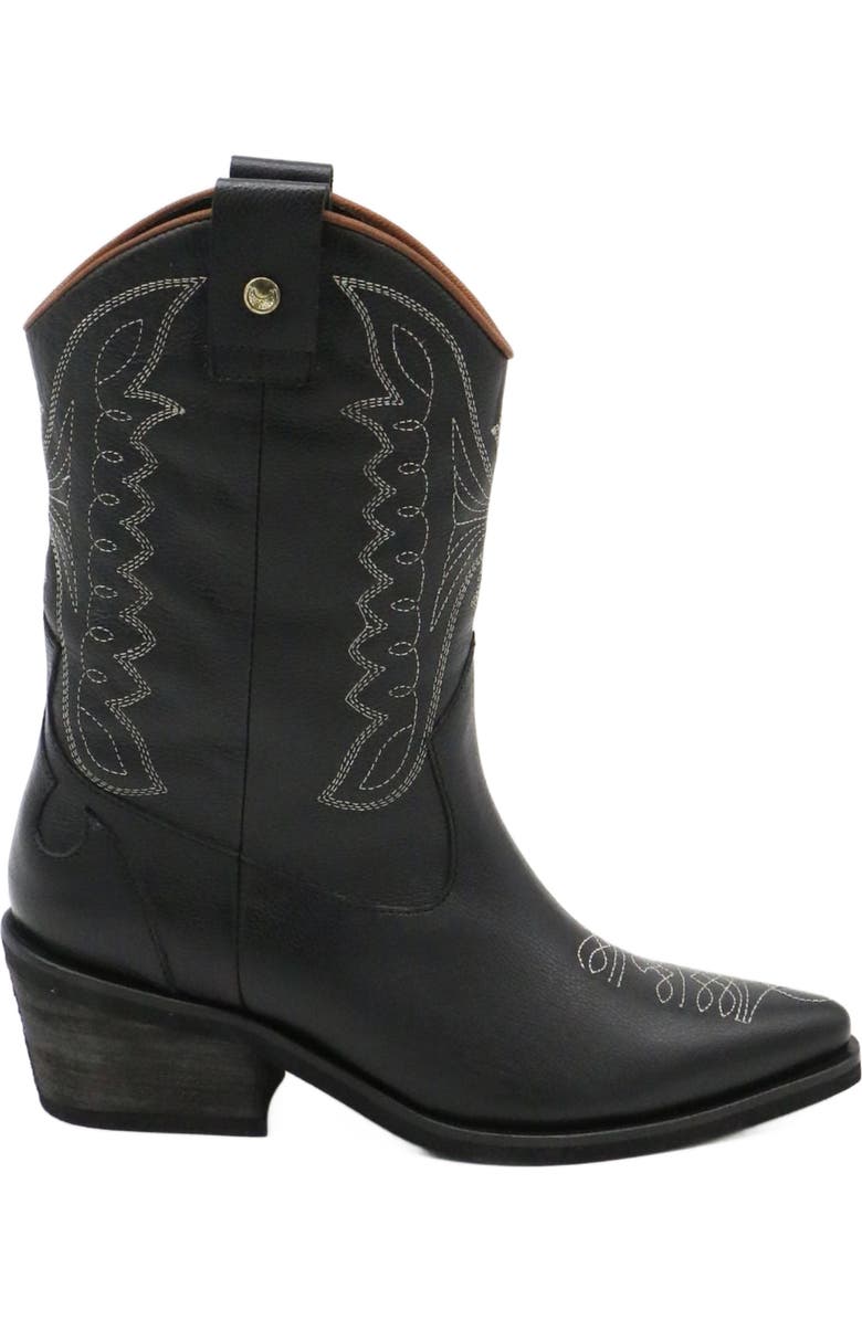 STIVALI NEW YORK Smooth Unstoppable Western Cowboy Boots, Alternate, color, Black