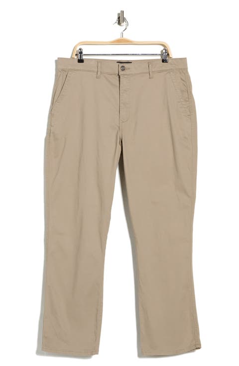 Sateen Flat Front Pants