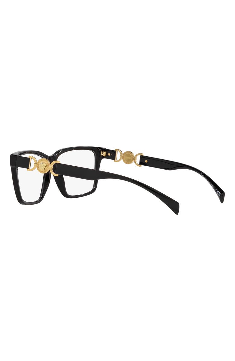 Versace 54mm Rectangular Optical Glasses, Alternate, color,