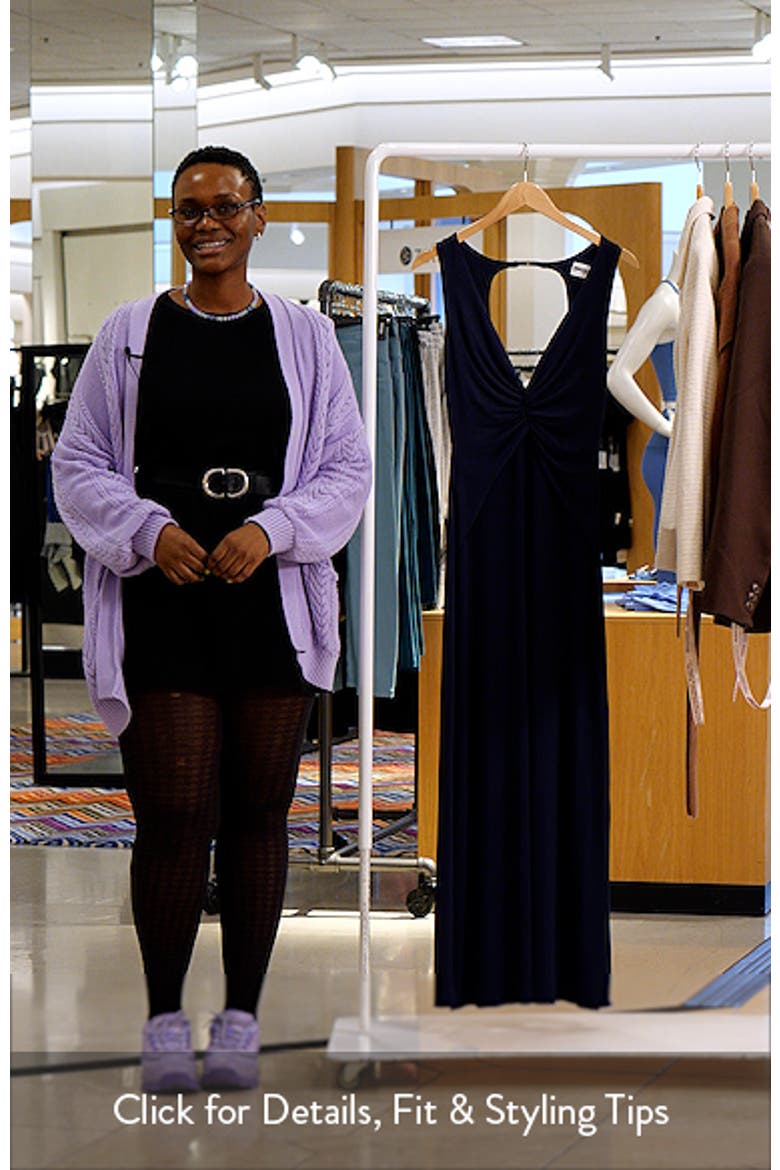 Frederica Plunge Neck Maxi Dress video