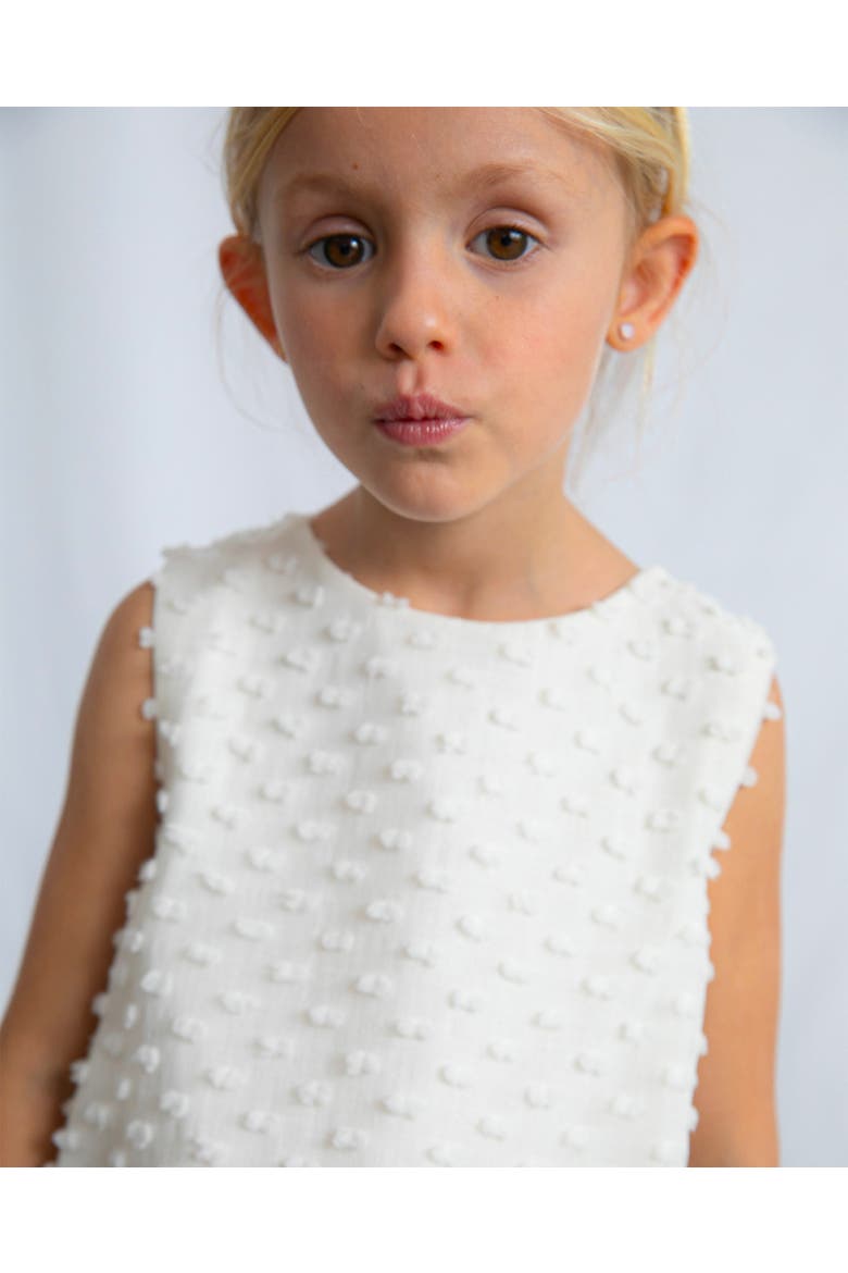 Plumeti dress, Alternate, color, White