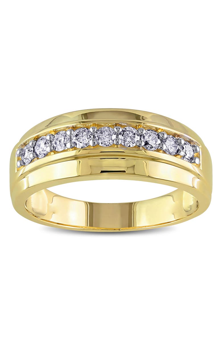 DELMAR Men's Diamond Wedding Band Ring - 0.495ct., Alternate, color, 