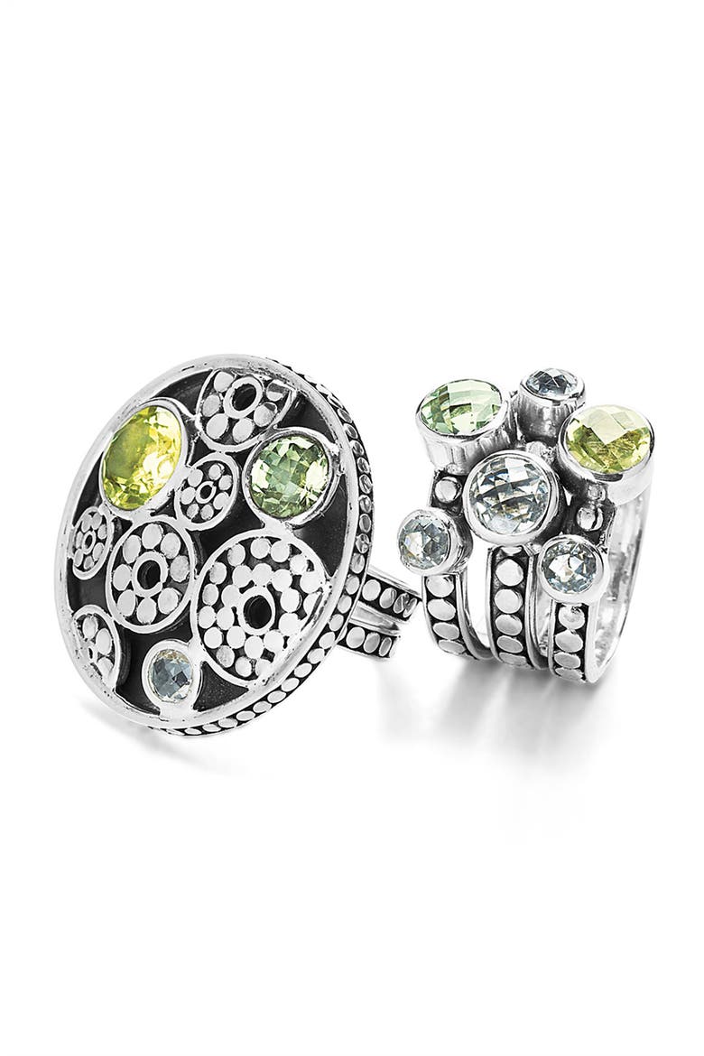 'Kaleidoscope' Round Ring, Alternate, color, STERLING MULTI