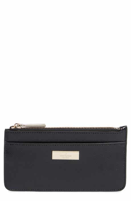 Kate Spade New York kenzie leather top zip wallet