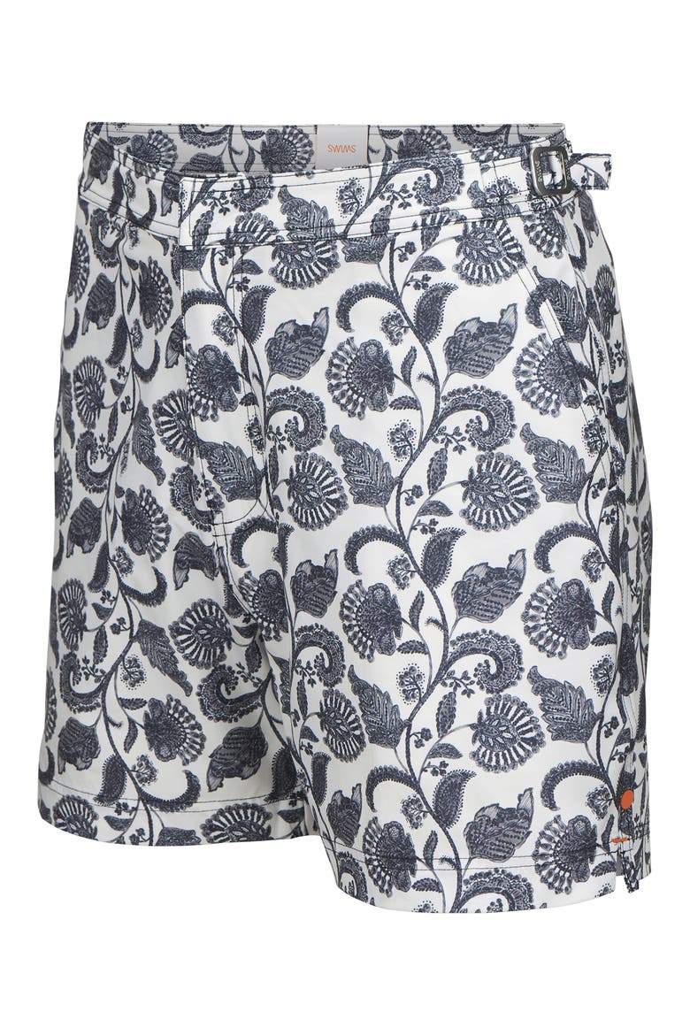 Breeze Floral Swim Trunks, Alternate, color, SEASHELL