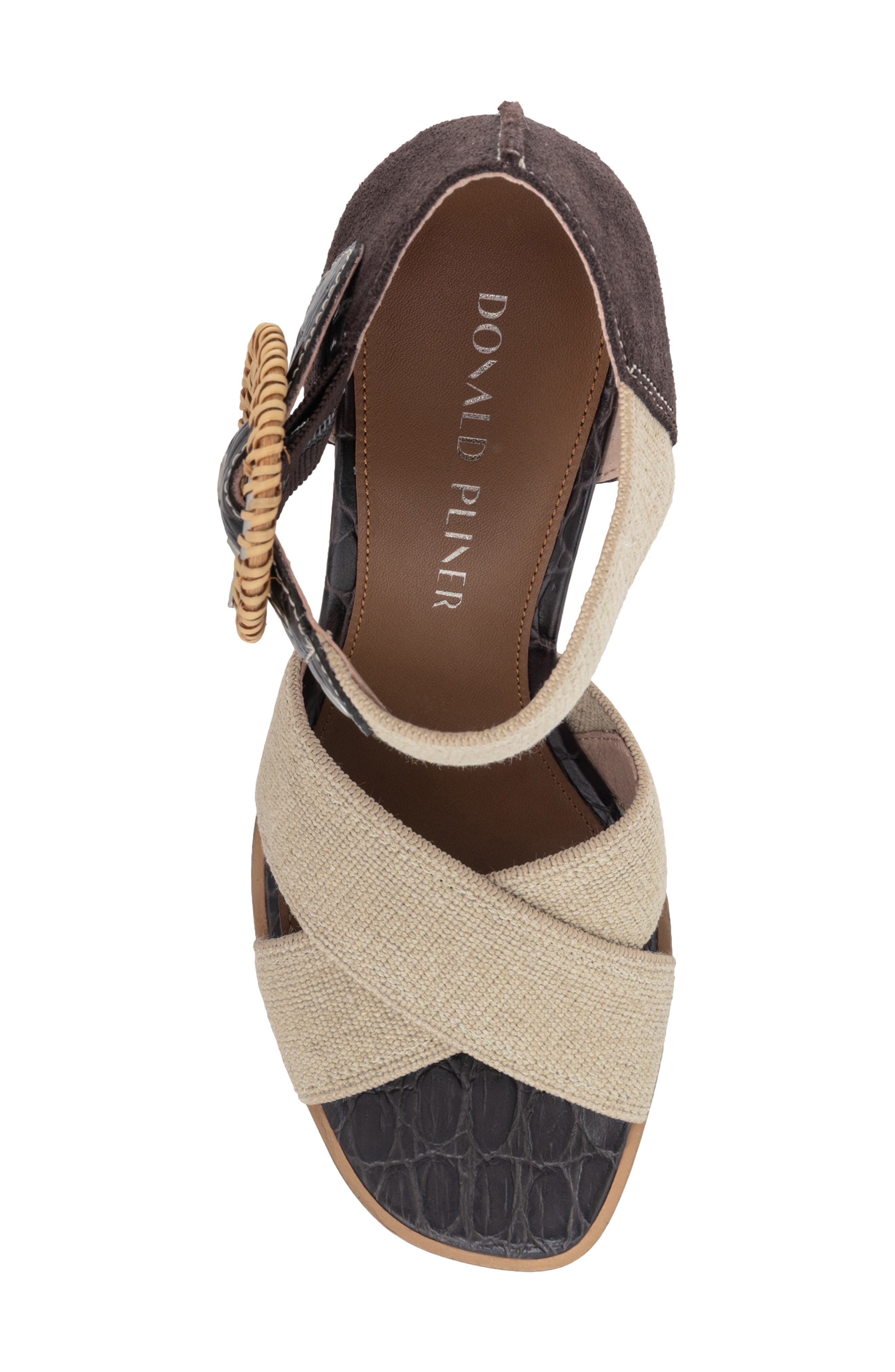 Wedge Sandal, Alternate, color, DARK BROWN