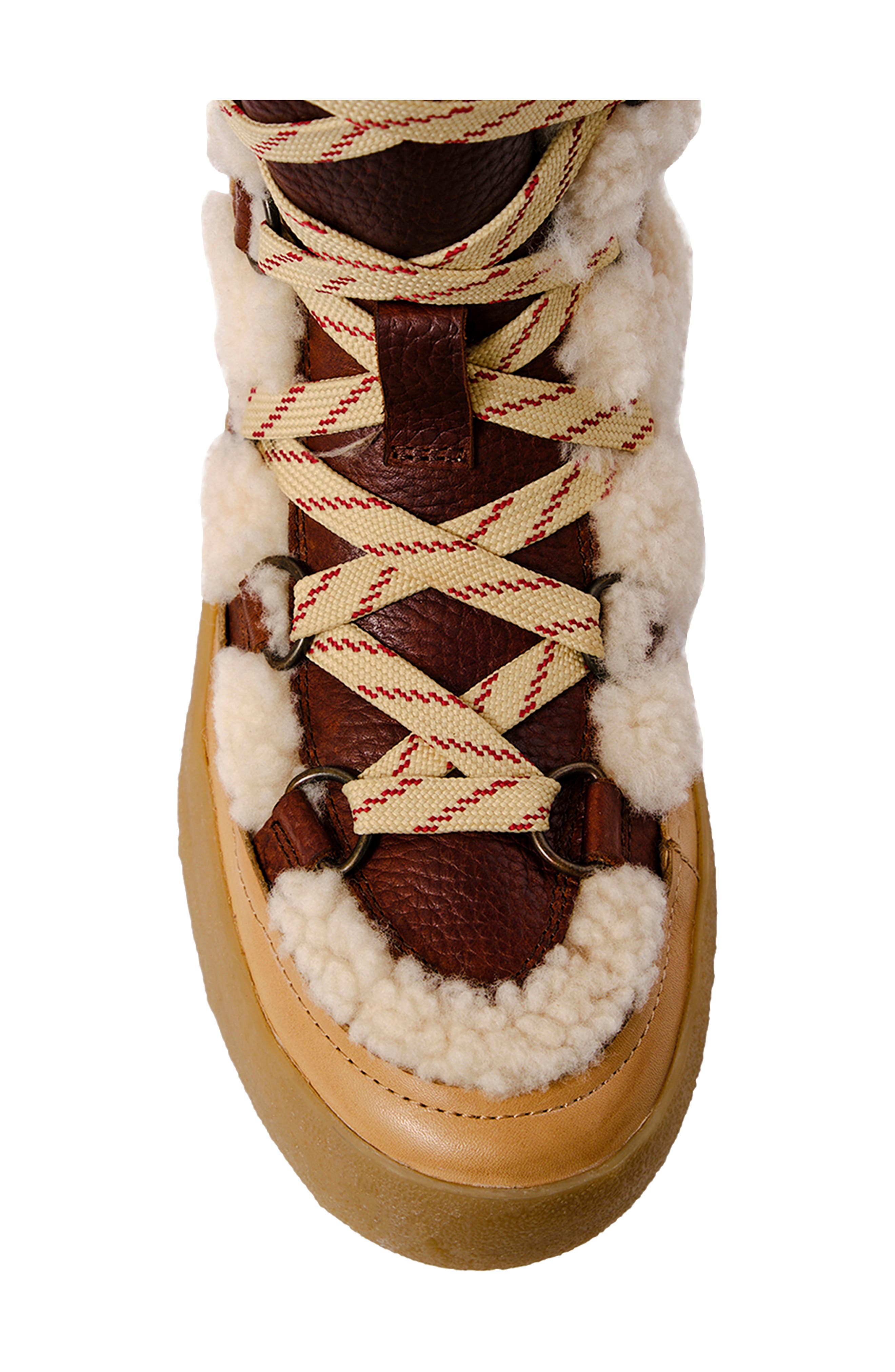 Free People Wilder Genuine Shearling Boot, Alternate, color, Vintage Tan Combo