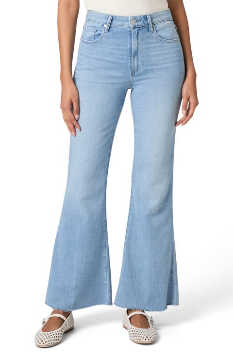Marlow High Waist Skimmer Flare Jeans (Santorini Sky)