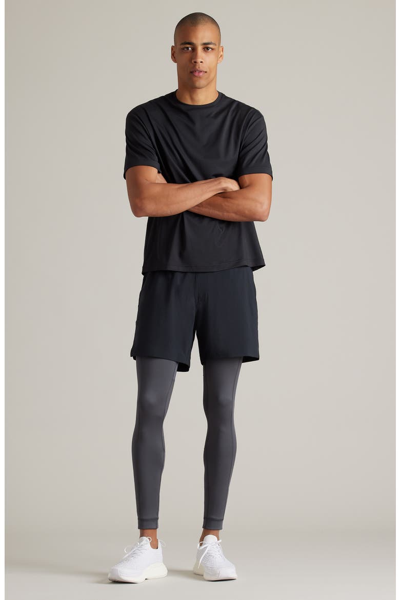 Elevation Compression Tights, Alternate, color, ASPHALT