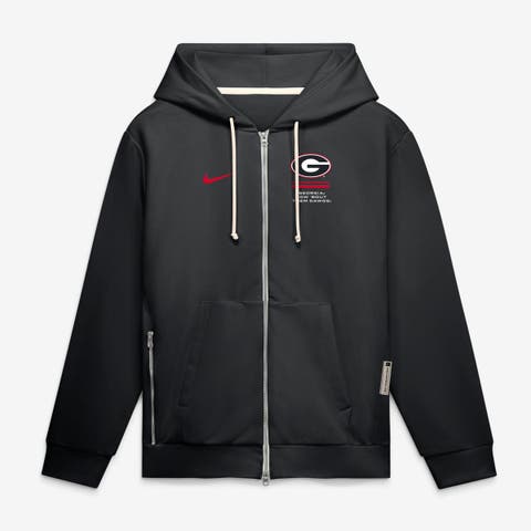 Men's Nike Black Georgia Bulldogs 2026 Sideline Standard Issue Dri-FIT Full-Zip Hoodie