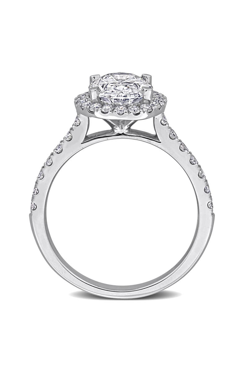 Julianna B. 2-3/5 CTW Lab-Grown Diamond Oval Halo Ring 14k, Alternate, color, White Gold