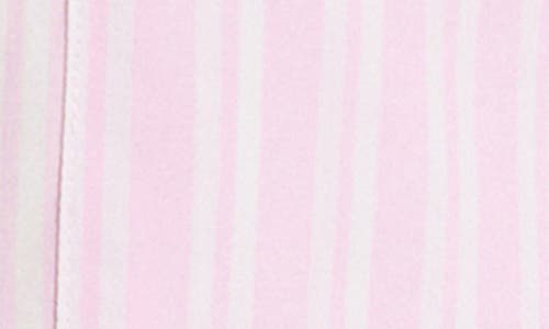 Mango Stripe Cotton Blend Button-up Shirt In Pink