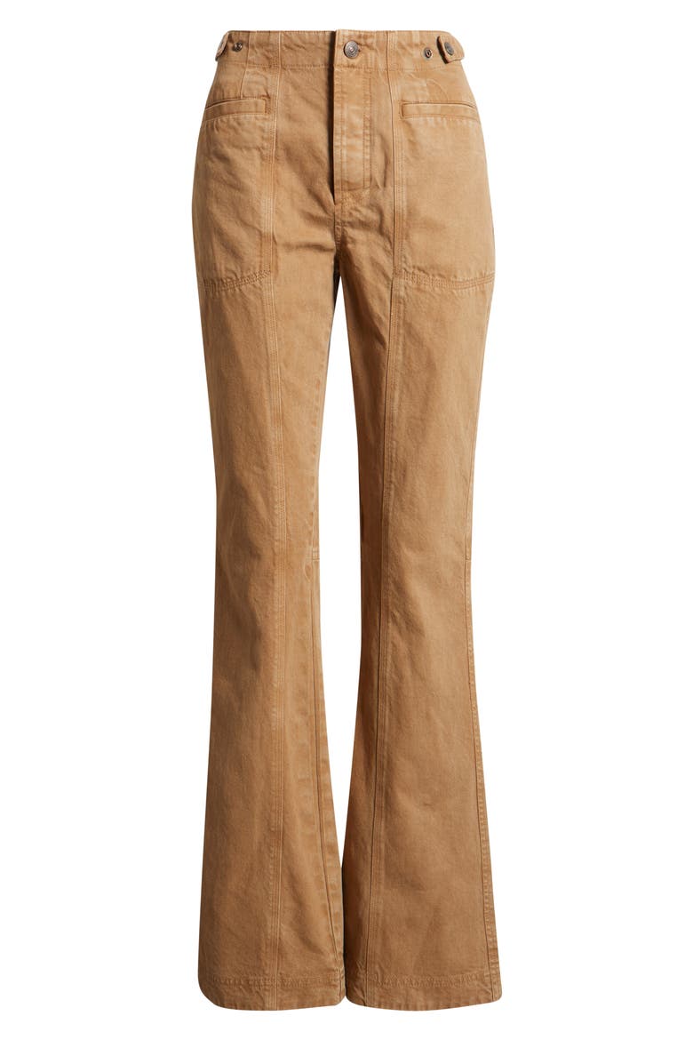 High Waist Bootcut Jeans, Alternate, color, TANNIN