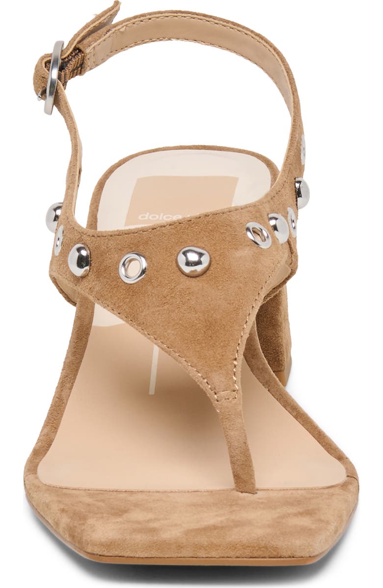Dolce Vita Yves Stud Slingback Sandal, Alternate, color, Light Brown Suede
