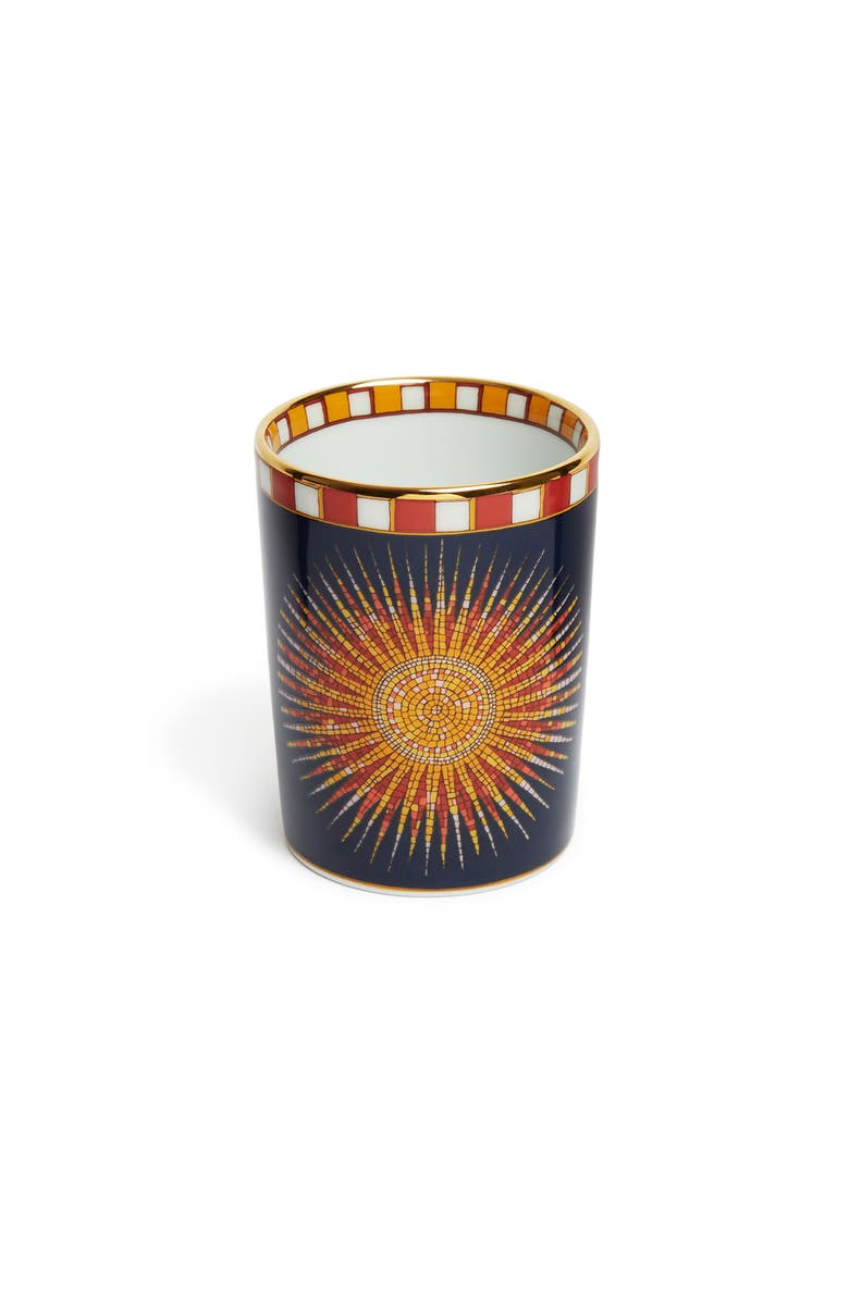 La DoubleJ Decorative Cup, Alternate, color, Sunrays Midnight Blue