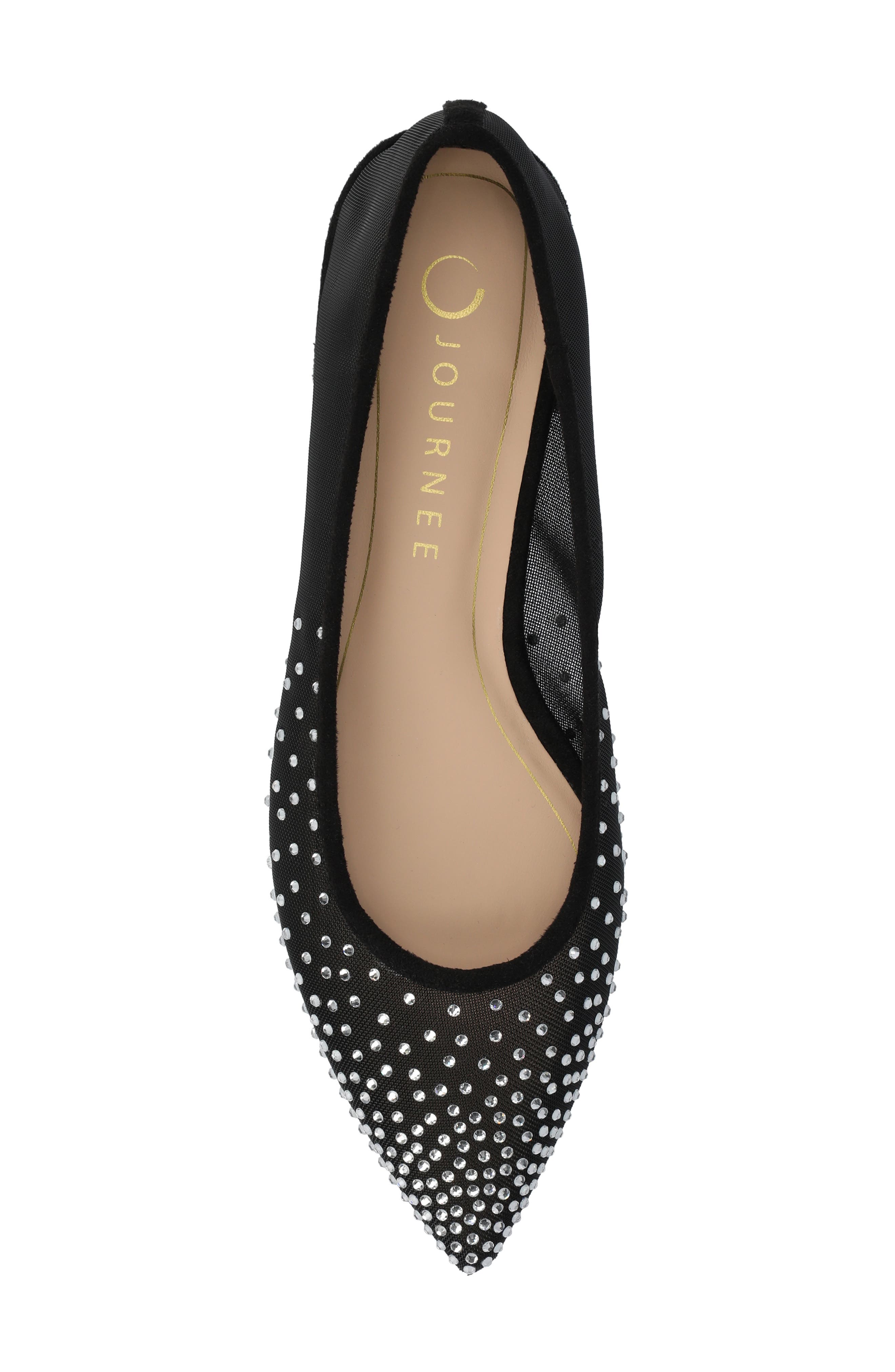 Journee Collection Gracelynn Evening Ball Flat, Alternate, color, Black