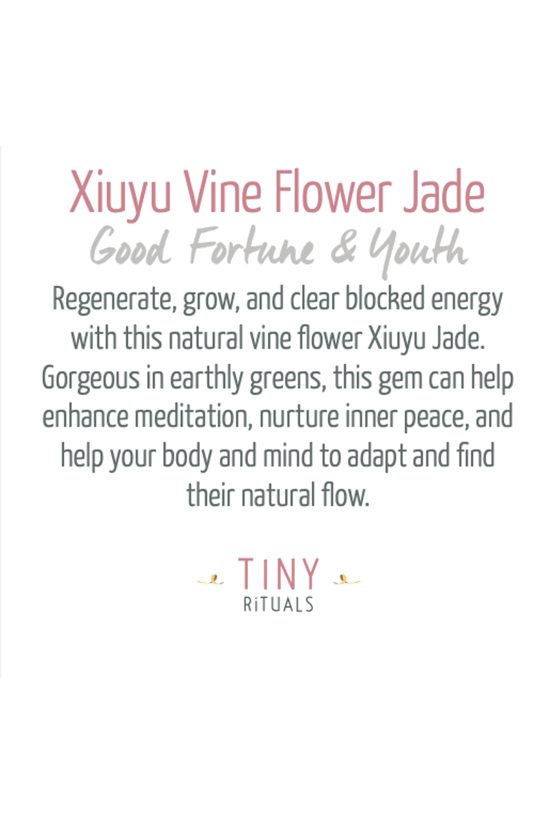 Natural Vine Flower Xiuyu Jade Energy Bracelet, Alternate, color, Earthy Green