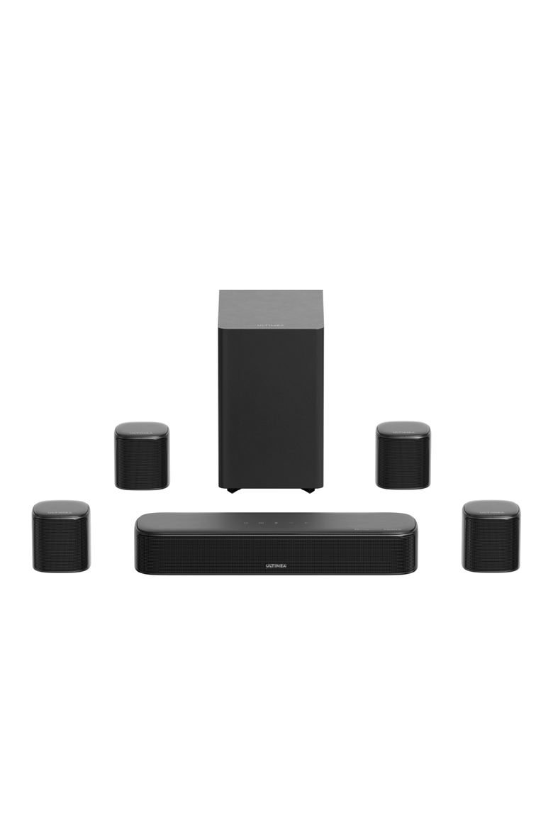 aura s5t 7.1ch dolby atmos soundbar, Main, color, Black