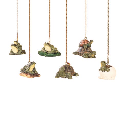 Mini Frog & Turtle Ornament A/6