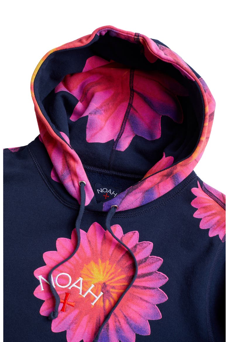 x B-52s Floral Cotton Hoodie (Nordstrom Exclusive), Alternate, color, NAVY FLORAL
