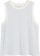 FRAME Stripe Organic Linen Muscle T-Shirt