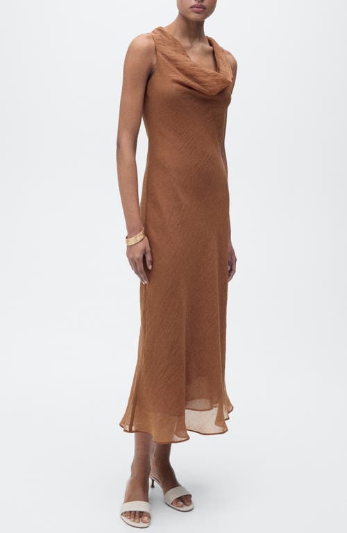 Mango Cowl Neck Sleeveless Dress