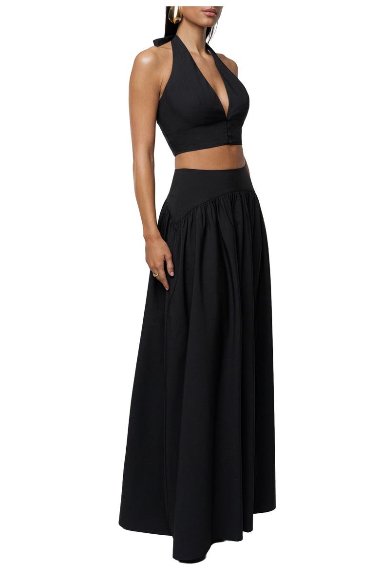 JLUXLABEL Haven Skirt Set, Alternate, color, Black
