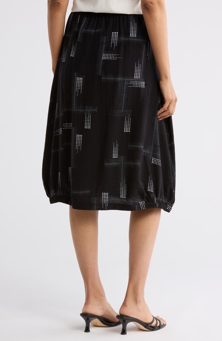 PATRIZIA LUCA Abstract Print Bubble Skirt, Alternate, color, Black