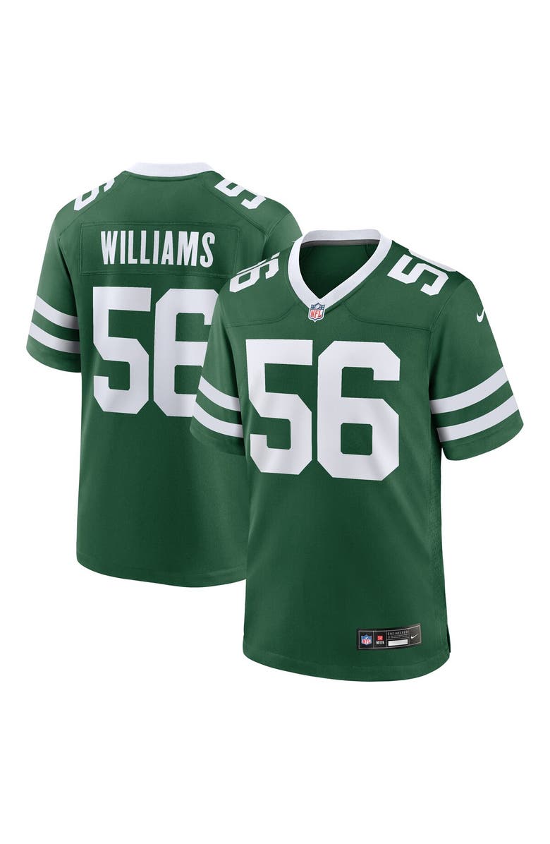 Nike Men's Nike Quincy Williams Legacy Green New York Jets  Game Player Jersey, Main, color, Green