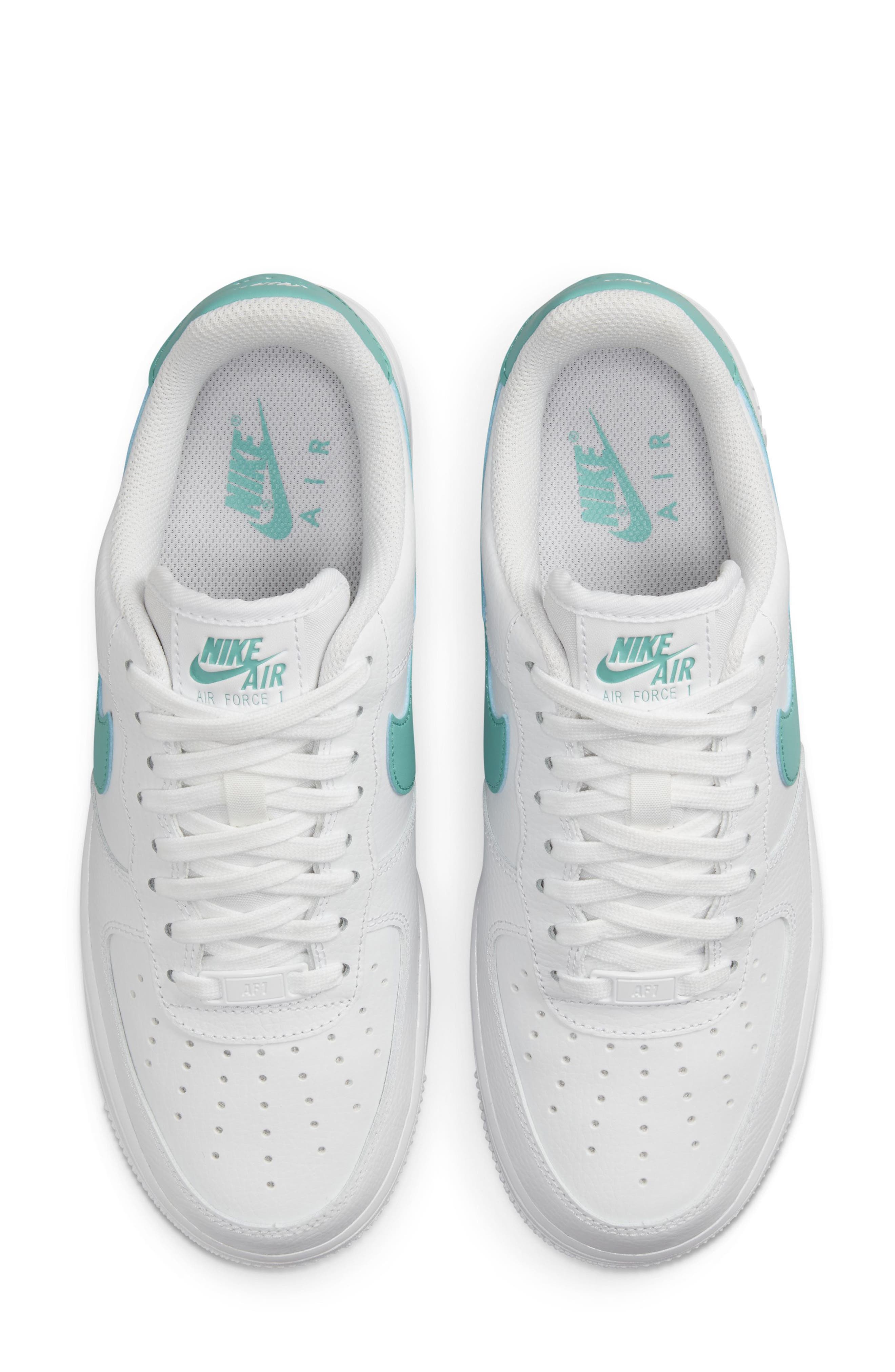 Nike Air Force 1 '07 Sneaker, Alternate, color, White/ Washed Teal