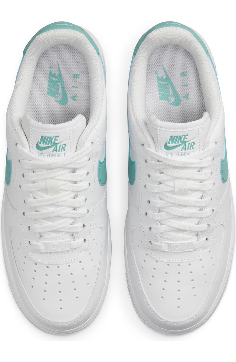 Nike Air Force 1 '07 Sneaker, Alternate, color, White/ Washed Teal
