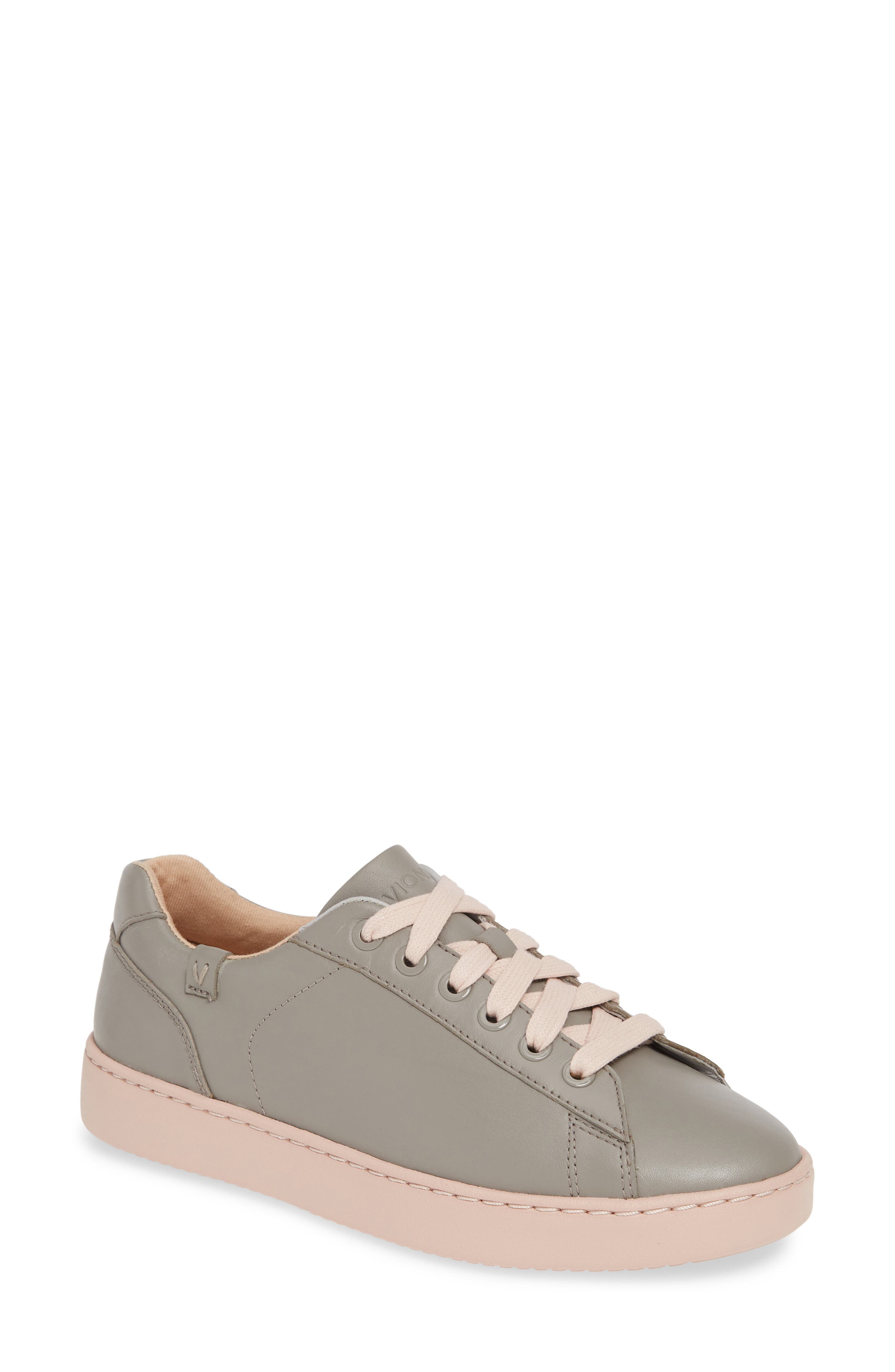 Vionic Mable Sneaker, Main, color, GREY/ PINK LEATHER