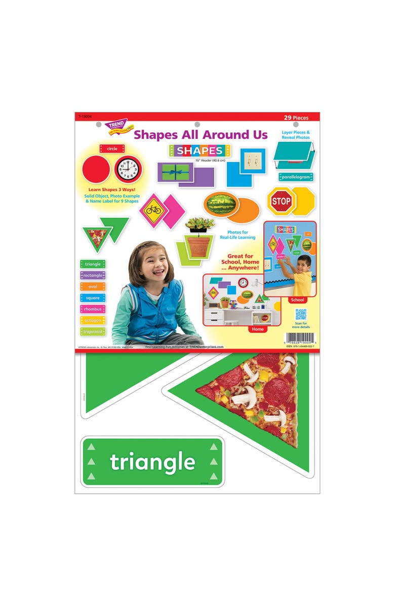 TREND Enterprises Shapes All Around Us Learning Set, Alternate, color, 