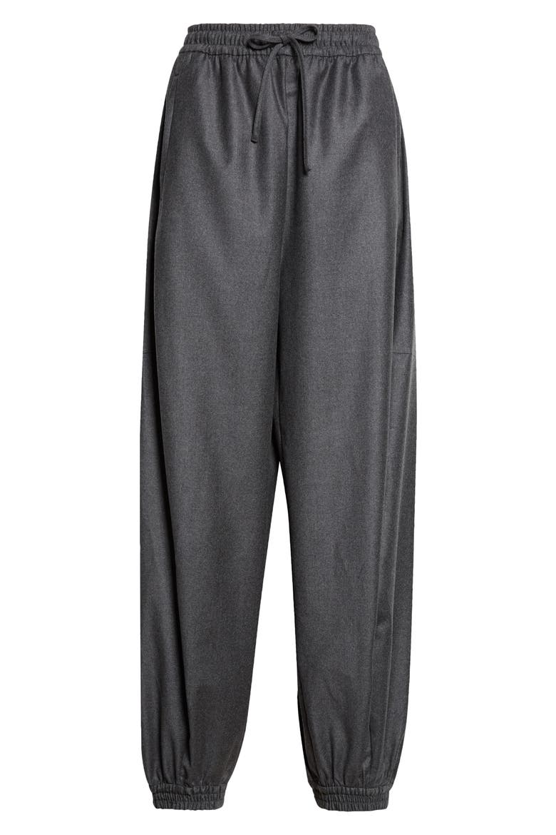 Virgin Wool Balloon Track Joggers, Main, color, DARK GREY MELANGE