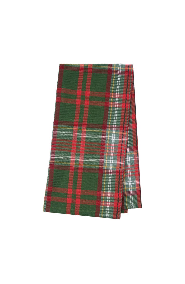 C&F Home 27' X 18" Axel Plaid Woven Cotton Kitchen Dish Towel Red White and Green Plaid, Main, color, Red